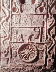 Stele von Buturra, Tochter von Viriathus (180-139 v. Chr.), Häuptling der spanischen Lusitaner